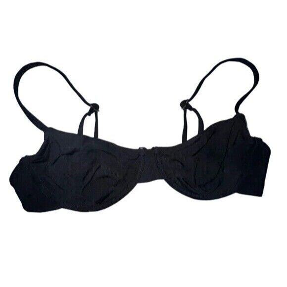 NWT Andie The Bermuda Bikini Swimsuit Underwired Top Full Bust Support M Black - Picture 2 of 15